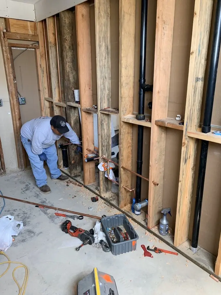 Commercial rough-in plumbing for Gas Line Repair in Ai